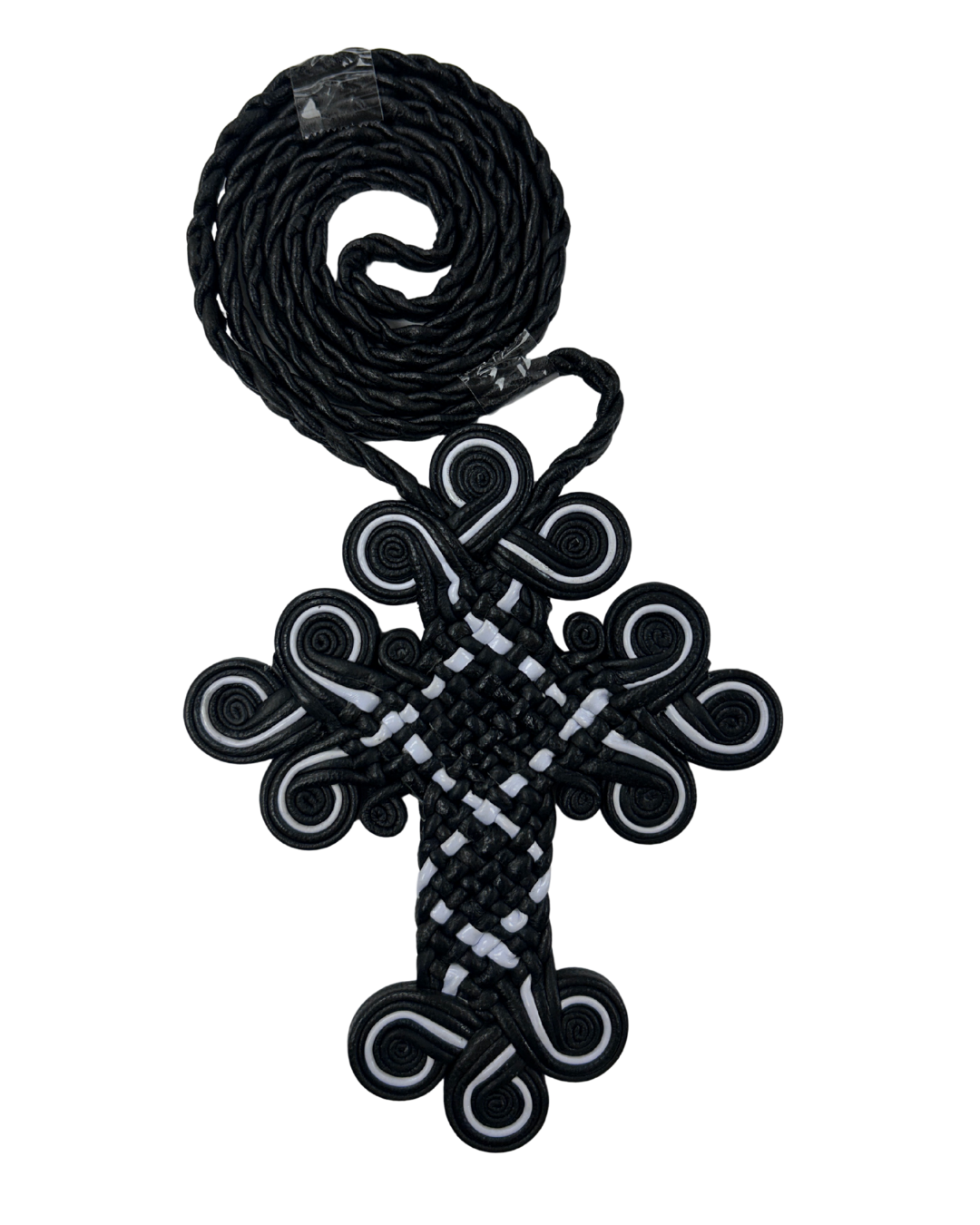 Coptic Leather Cross Necklace (Style VI)