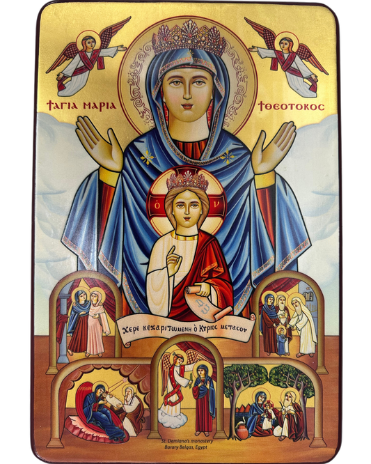 Coptic Icon of The Life of St. Mary