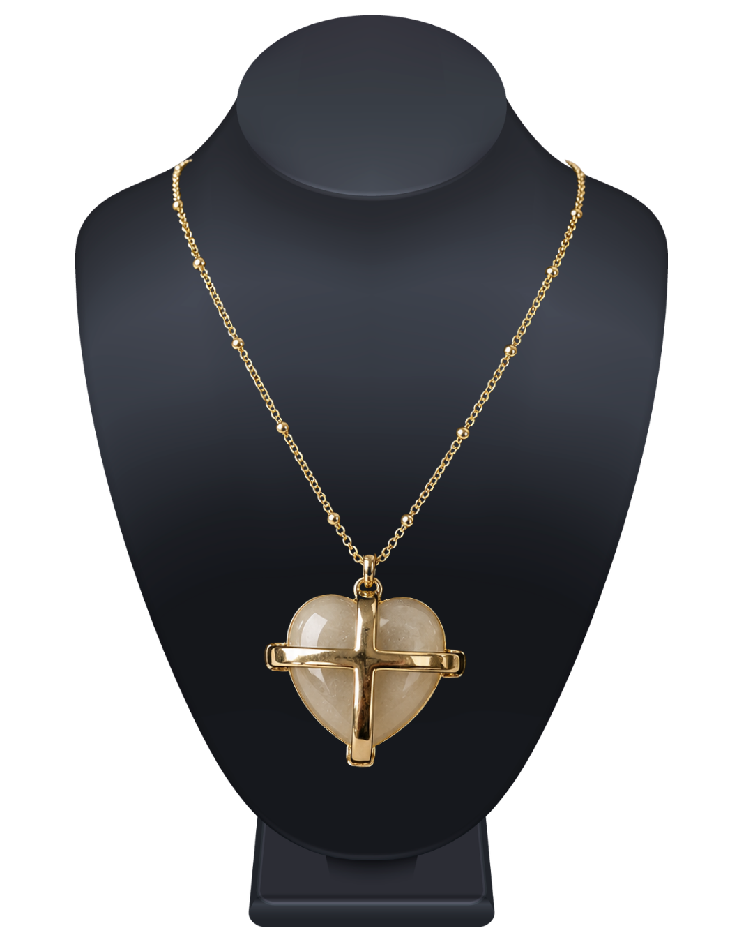 Heart Cross Necklace