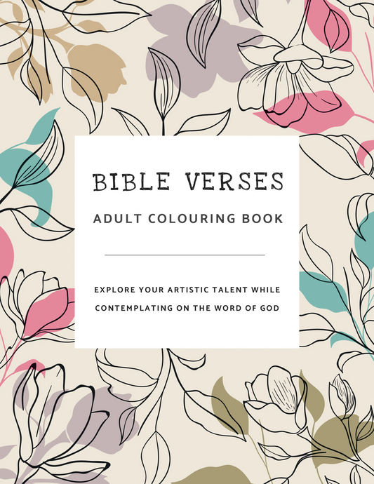 Bible Verses Adult Colouring Book