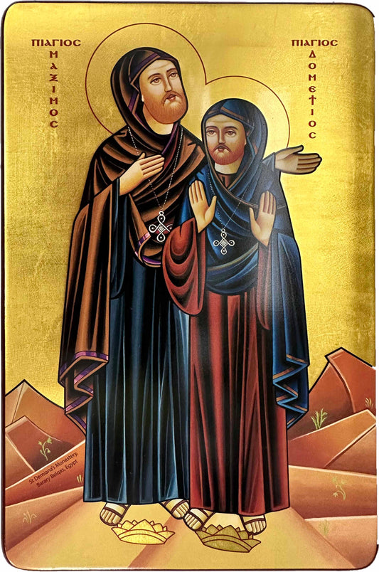 Coptic Icon of St. Maximus & St. Domatius