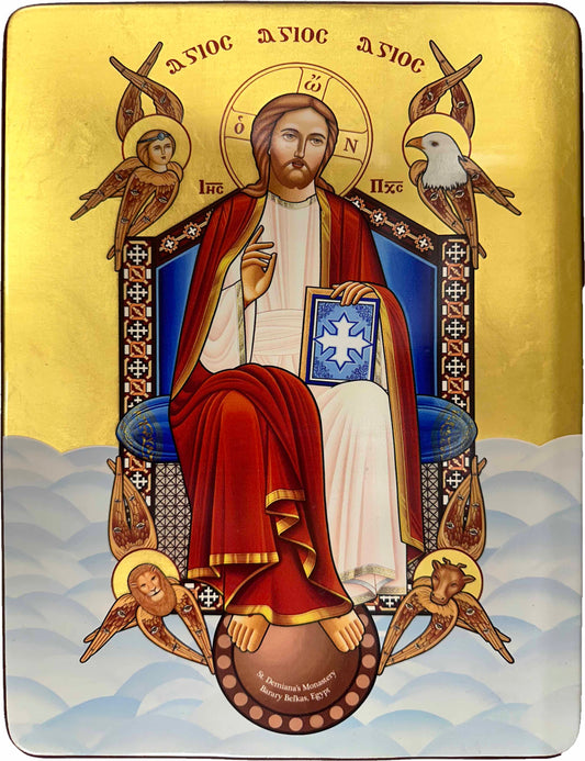 Coptic Icon of The Pantocrator Style  II