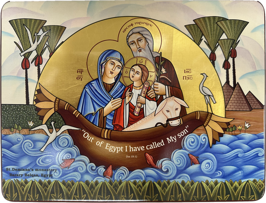 Coptic Icon of The Flight To Egypt