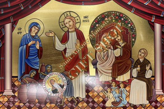 Coptic Icon of The Wedding at Cana of Galilee