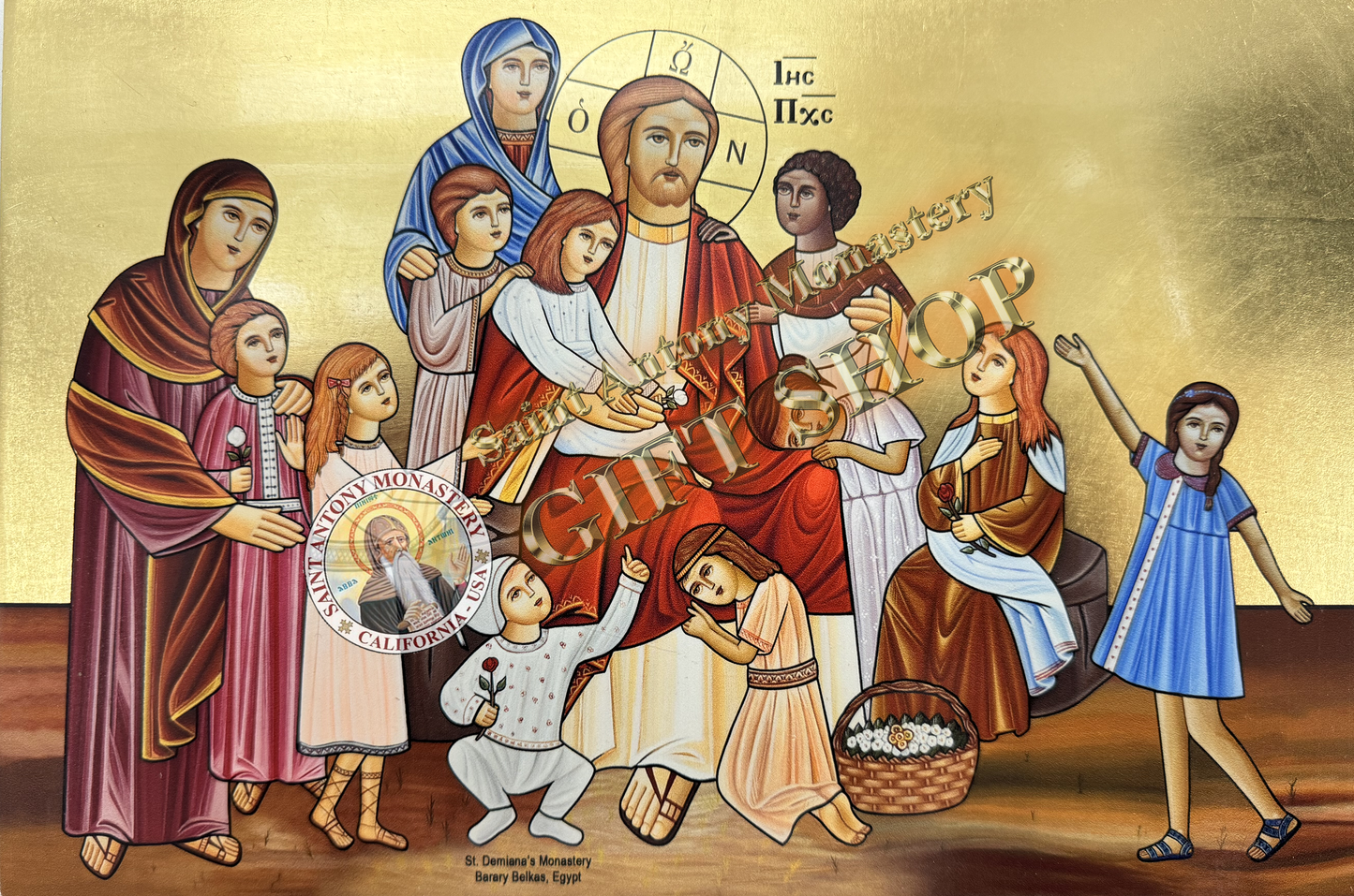 Coptic Icon of Jesus & the Children