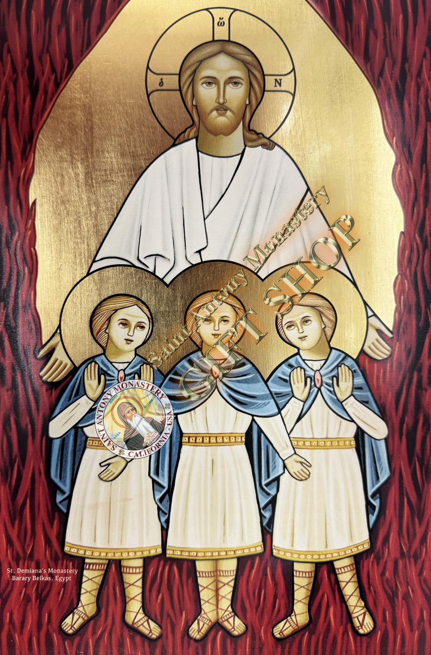 The Three Saintly Youth Coptic Icon