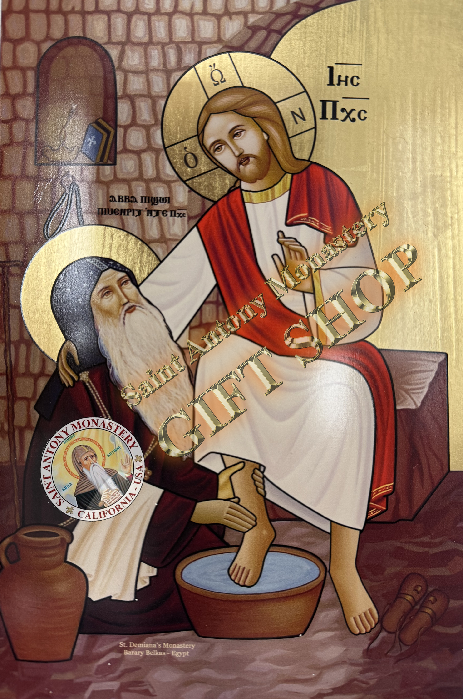 Coptic Icon Of Saint Bishoy Style II Saint Antony Gift Shop coptic-icon-of-saint-bishoy-style-ii-saint-antony-gift-shop