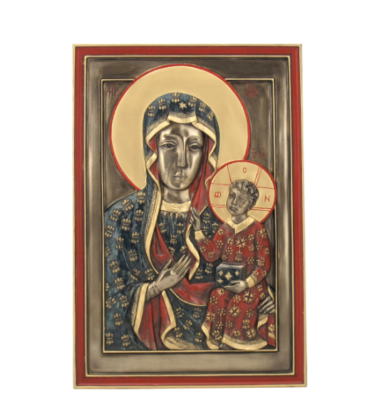 Our Lady Of Grace Wall Plaque With Stand