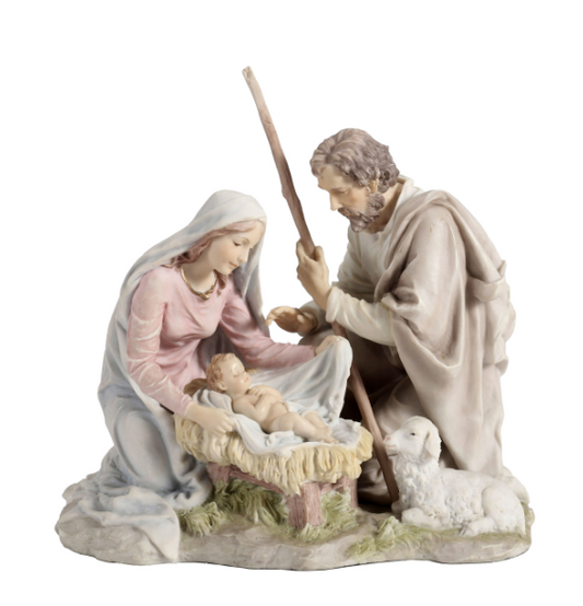 Nativity Baby Jesus, Mary And Joseph (Light Color)