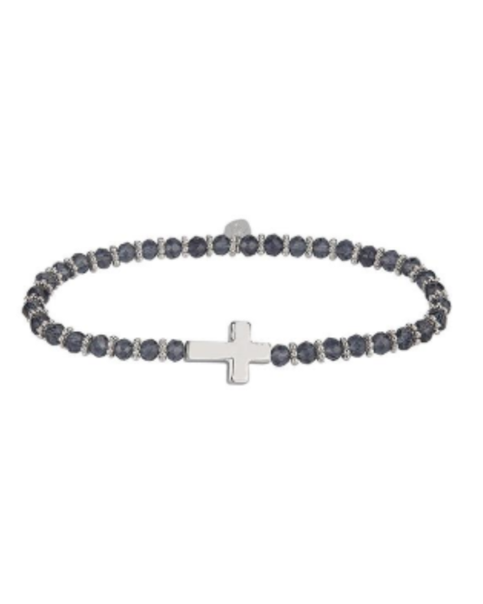 Silver Cross Bracelet