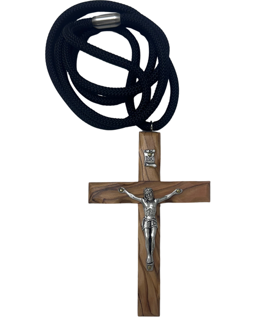 Olive Wood Cross Necklace (1)