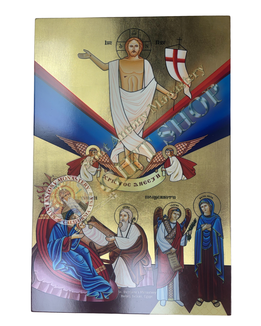 Coptic Icon of the Three Major Feasts