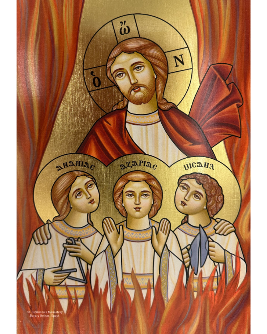 Coptic Icon of The Three Saintly Youth II