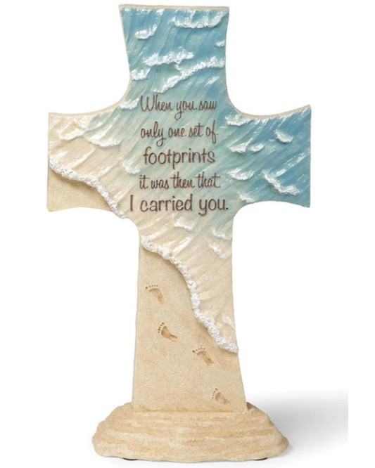 Footprints Table Cross Faithstones