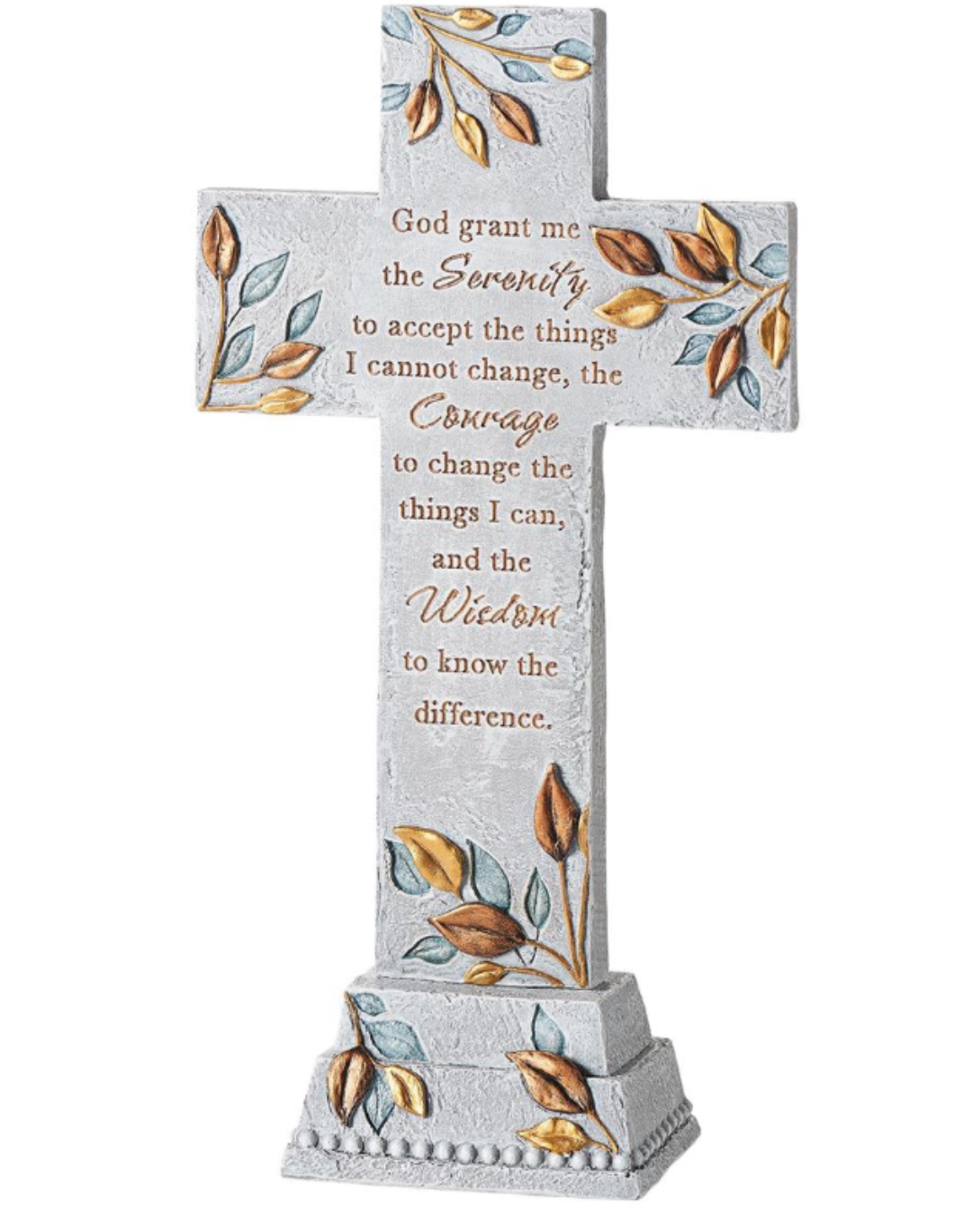 Serenity Prayer Cross Tabletop