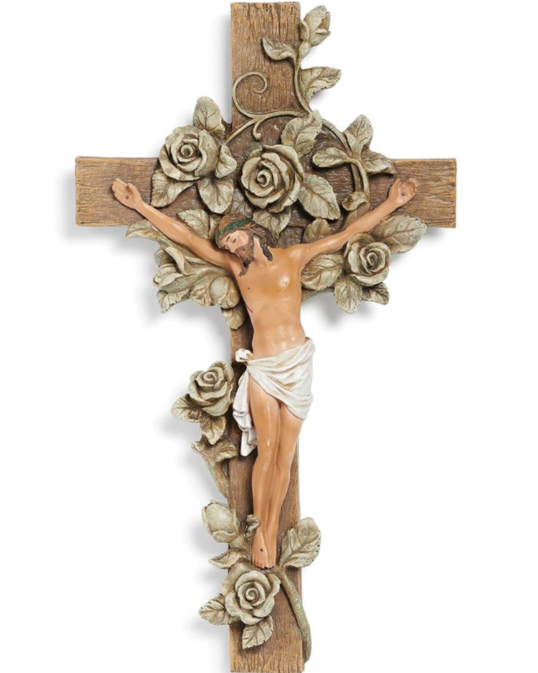 Rose Wall Crucifix
