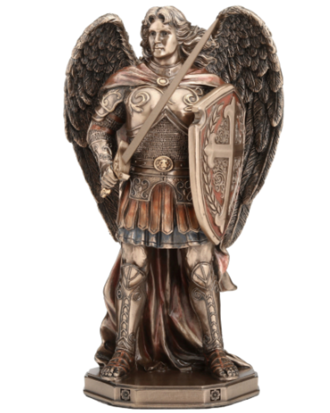 Archangel Saint Michael Wielding Sword and Shield