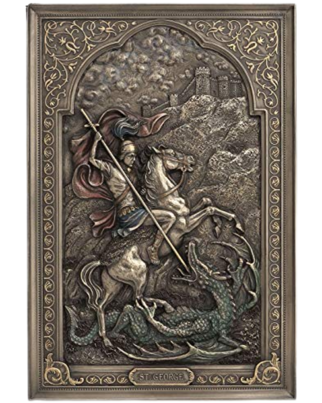 Saint George Dragon Slayer Wall Plaque