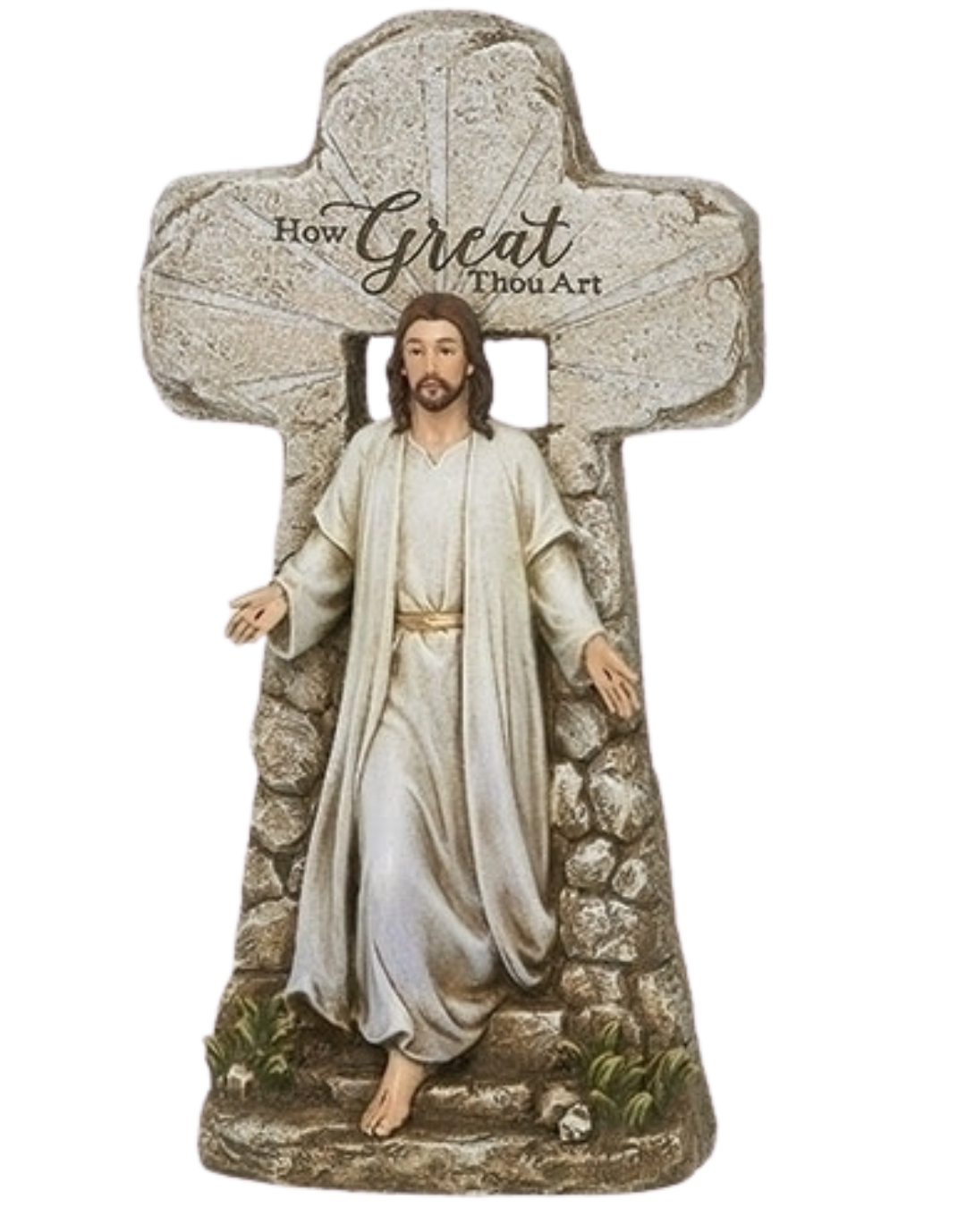 Jesus Rising Tomb Statue