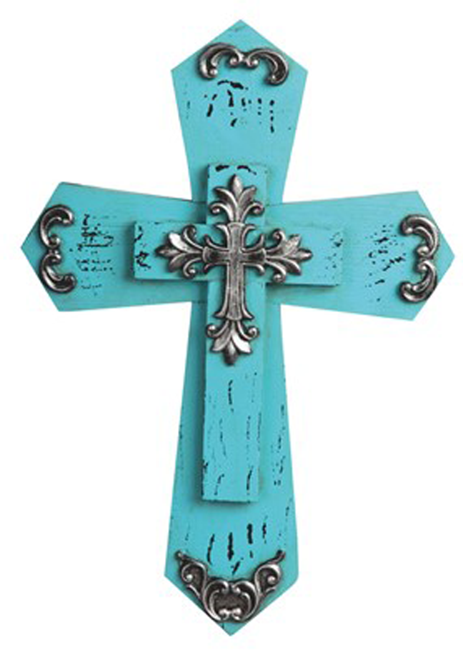 Turquoise Woodlike Cross