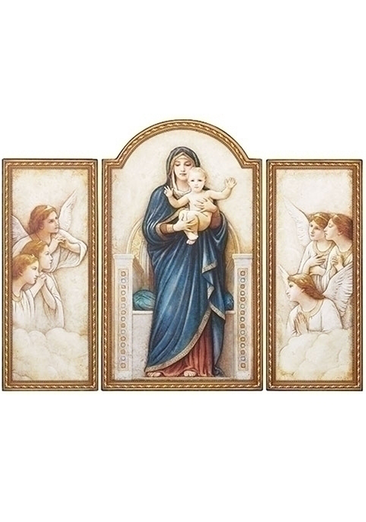 VIRGIN MARY TRIPTYCH PANEL