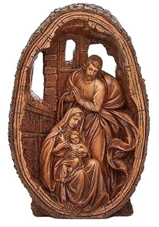 CARVED HOLY FAMILY FIGURE