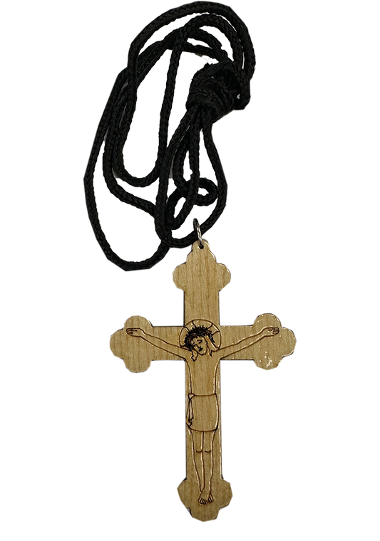 Wooden Cross Necklace