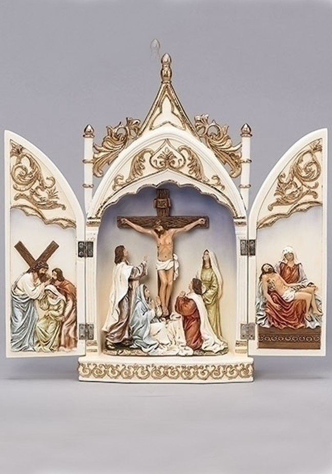 CRUCIFIX TRIPTYCH SCENE