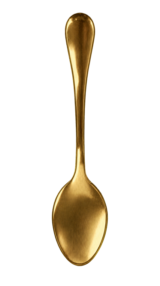 Plain incense spoon with bowl pointing down